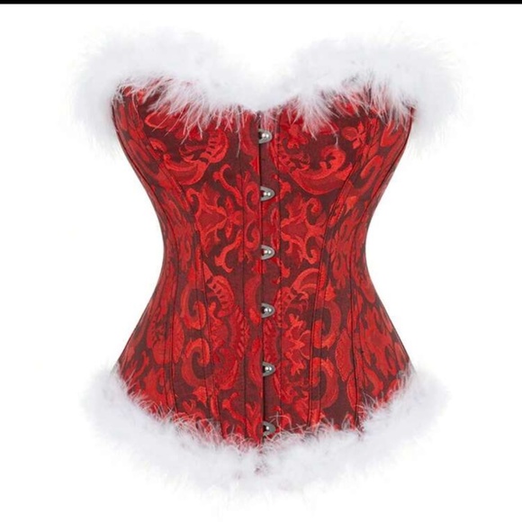 Christmas Court Style Bustier Corset - Picture 1 of 3